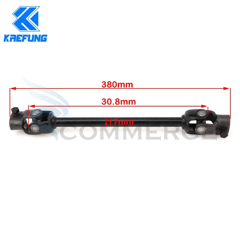 330/380/420/480mm 30T 15mm Power Steering Gear Shaft Rack Pinion Knuckle Fit For DIY Go Kart ATV Buggy Golf Cart Quad Bike parts