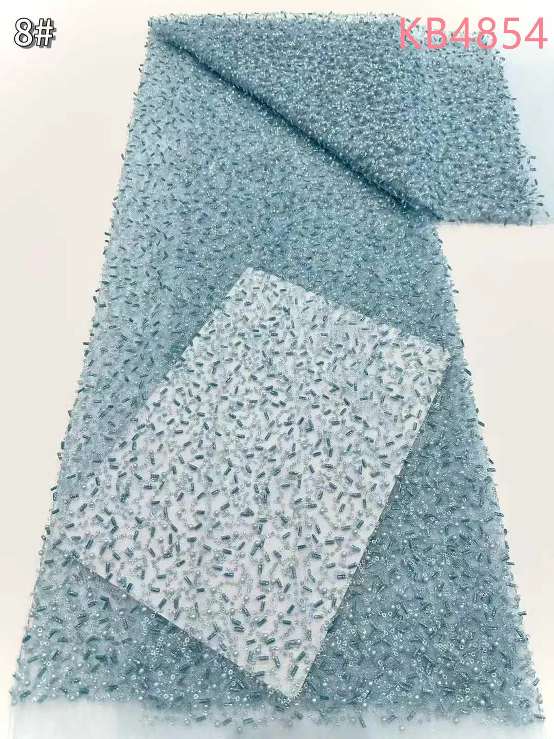 نسيج الدانتيل الأفريقي 2024 جودة عالية الوردي الترتر تول أقمشة الدانتيل مطرز النيجيري الدانتيل لفساتين حفلات الزفاف KB4854