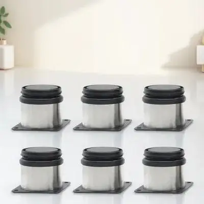 

6pcs Adjustable Cabinet Stainless Steel Furniture For Table Desk Sofa Bed Closet Durable Sturdy Easy Installation Perfect For