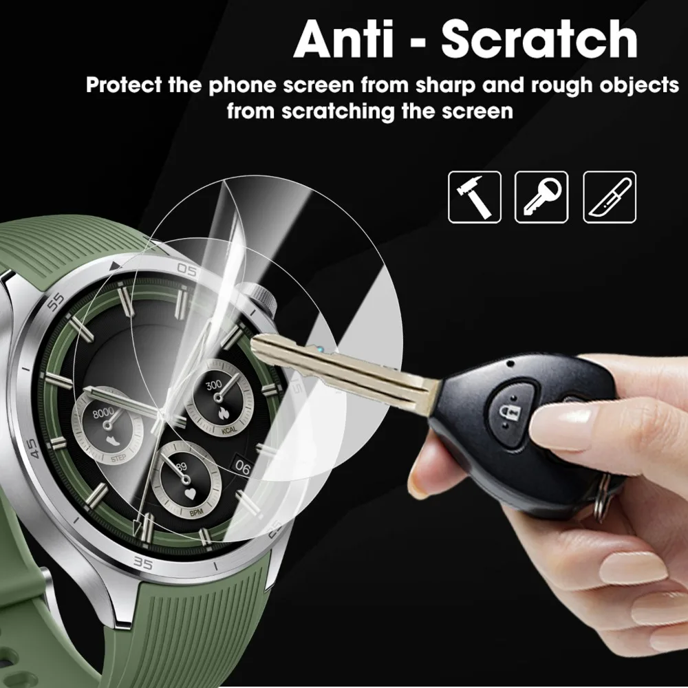 1-5PCS Tempered Glass/Hydrogel Film for Oneplus Watch 3 Anti-scratch HD Screen Protector for Oneplus Watch 3 Watch Accessories
