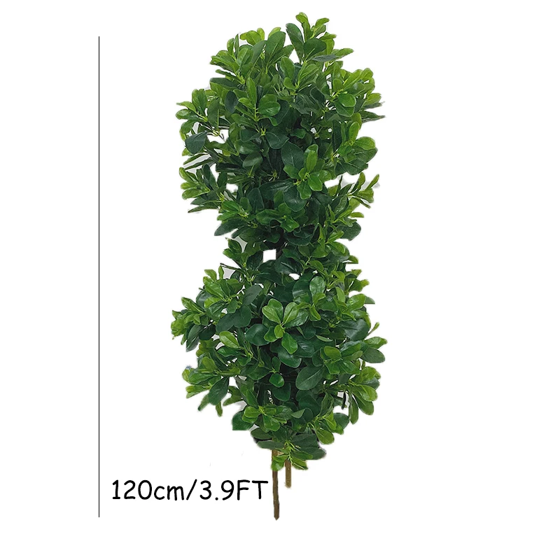 110-180cm Large Artificial Ficus Tree Plastic Leaves Fake Banyan Plants Tree Branch Tall Green Plant For Home Room Office Decor