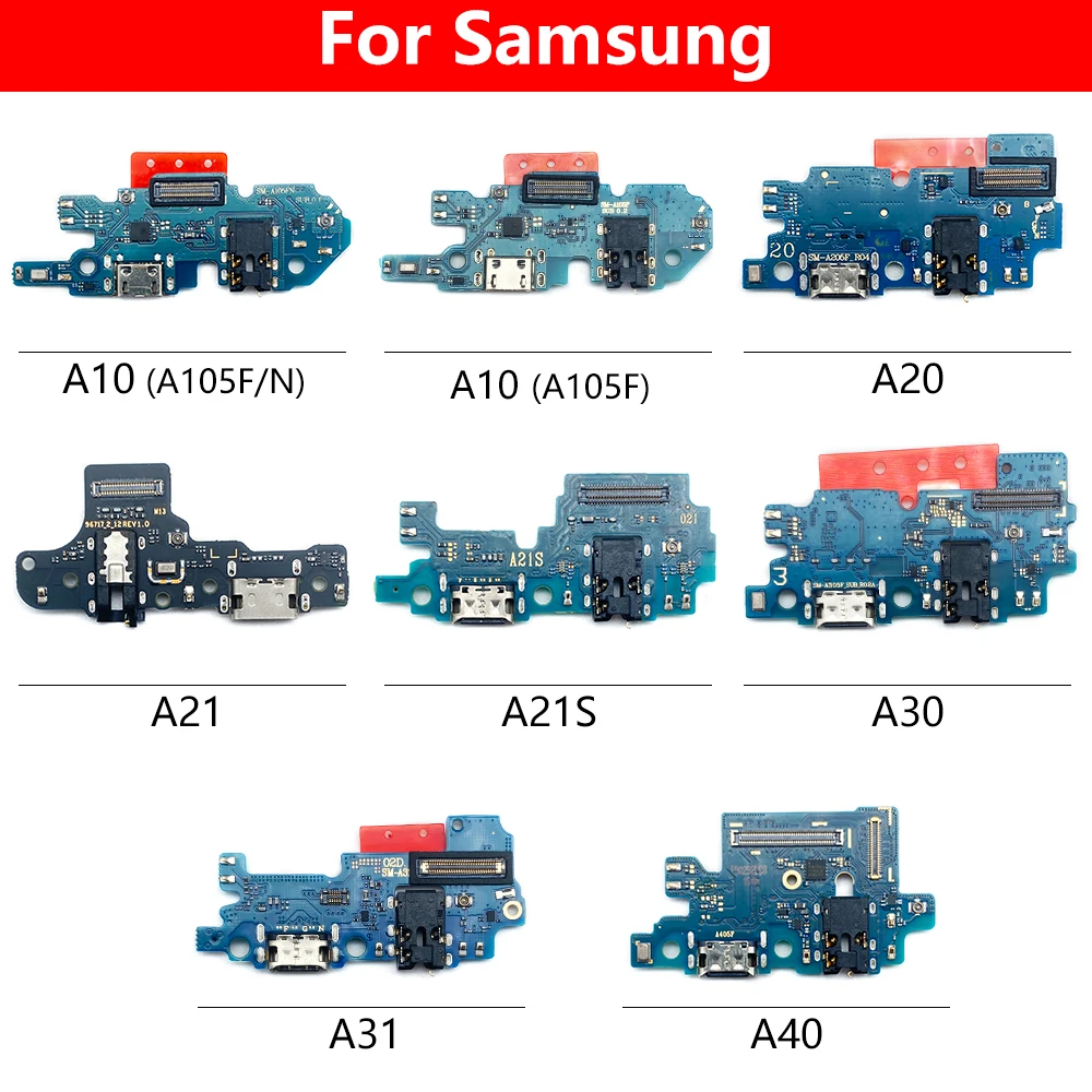 

20 шт., новый USB-разъем, зарядное устройство, порт зарядки, гибкая плата для Samsung A71 A70 A51 A50 A41 A40 A31 A30 A21S A20 A60 A105F A105FN