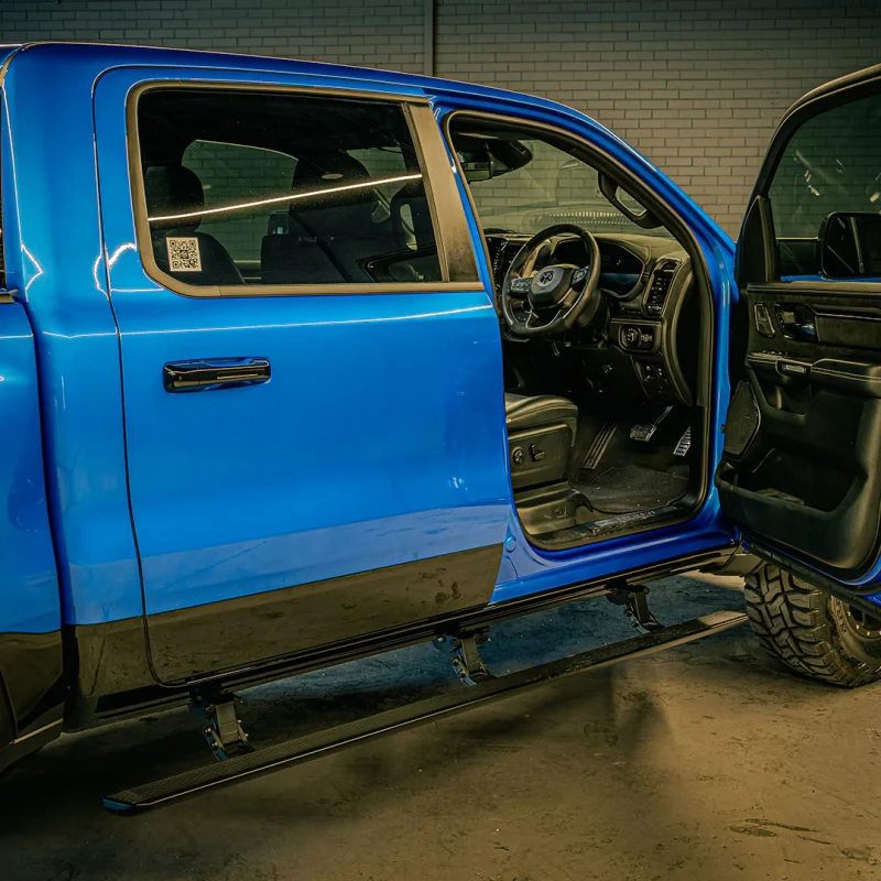 

Pickup Truck Drop Nerf Led Step Power Retractable Running Boards Electric Side Steps for 2020 2022 Dodge RAM 1500 TRX 2500