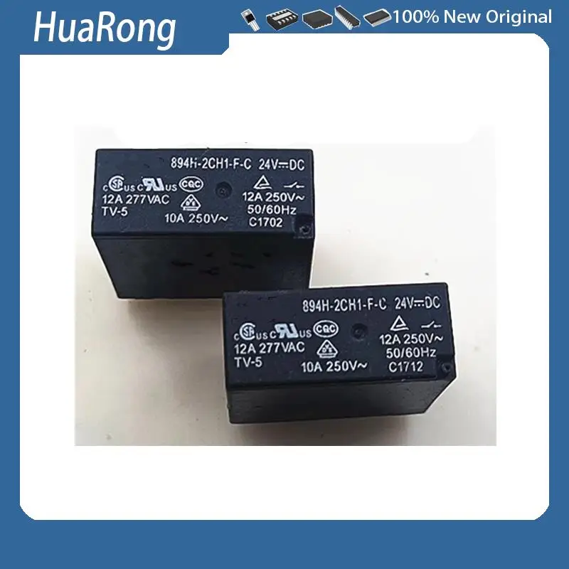 10Pcs/Lot 894H-2CH1-F-C-24VDC 12A 8-PIN