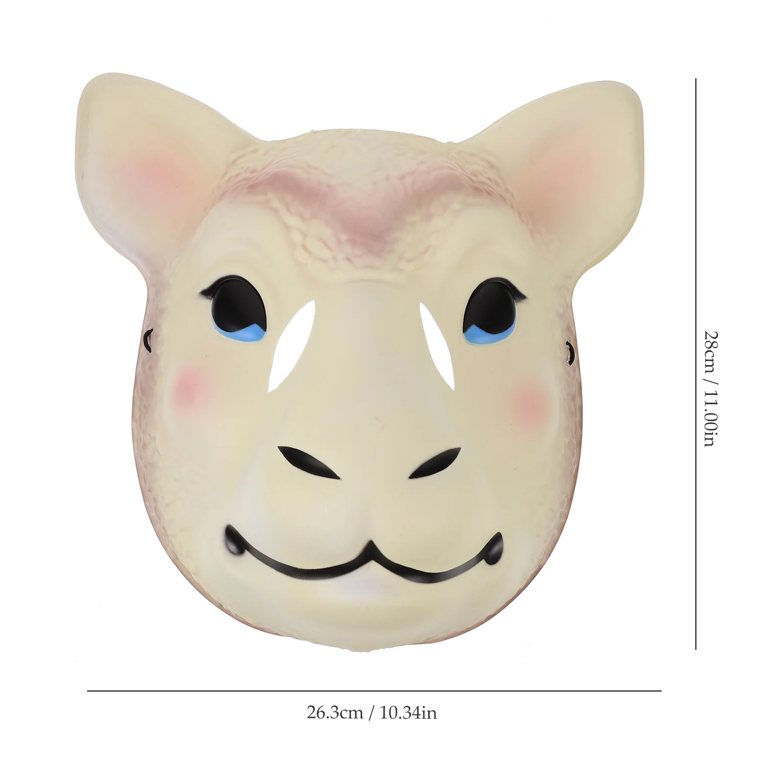 Masque tête de mouton animal pour femme, loup, agneau, chèvre, masade de fête adulte, accessoires Tim, pop-corn