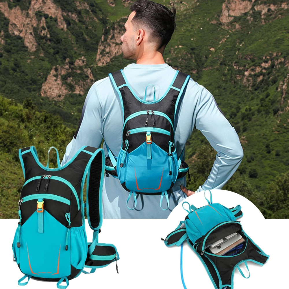 

Рюкзак для бега, легкий и водонепроницаемый, подходит для марафонов, бега и езды на велосипеде, мужские и женские спортивные сумки