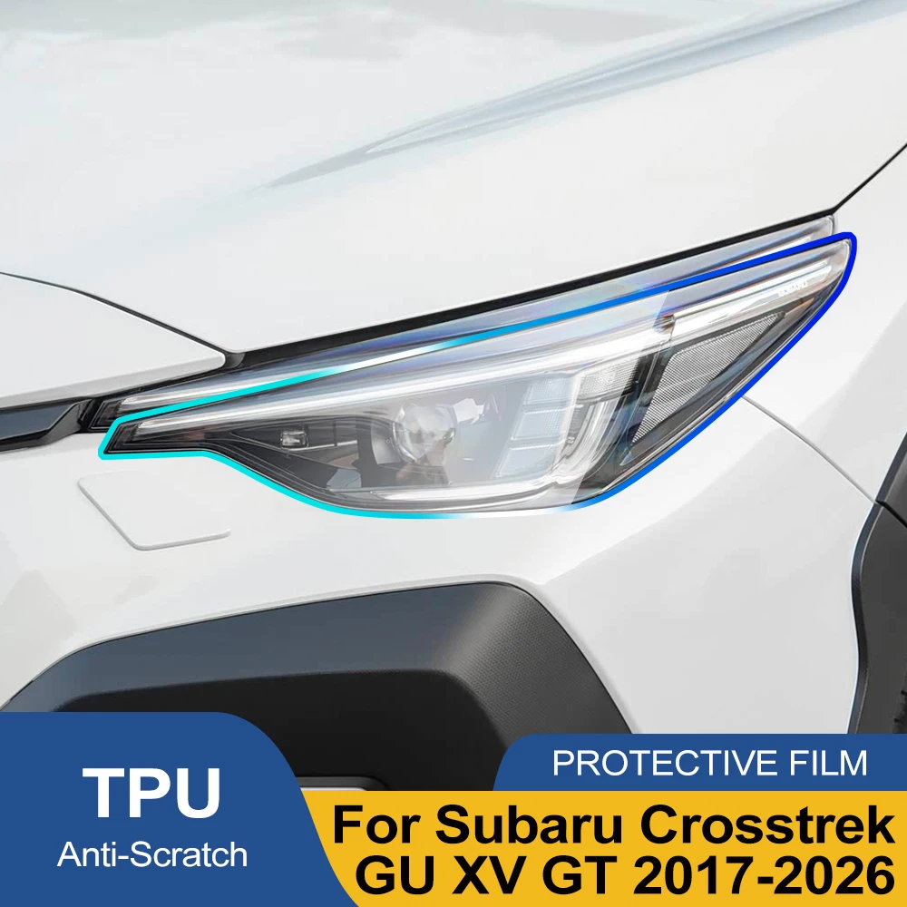 

TPU PPF Headlight Cover for Subaru Crosstrek GU /XV GT Anti-Scratch High Gloss Smoke Black Pre-Cut Vinyl Wrap Protection Film