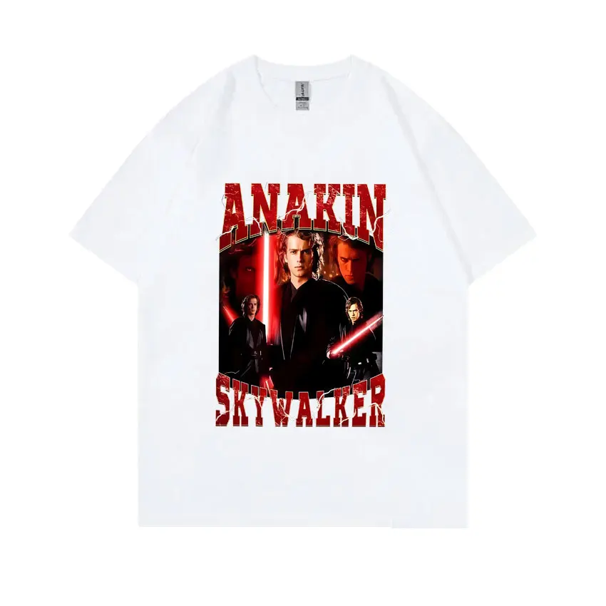 

Anakin Skywalker Graphic Print T-shirt Men Women Fashion Oversized Streetwear Male Casual High Quality Soft Cotton T Shirts Tops