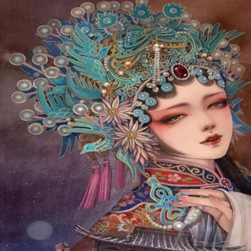 

1000 шт., бумажный пазл в китайском стиле, опера, леди, исцеление, высокая сложность, декомпрессия, игрушка-головоломка для девочек, подарок на день рождения