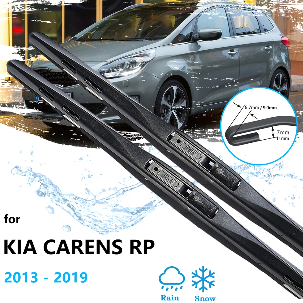 For Kia Carens Rondo RP 2013~2019 Universal Front Wiper Blade Cutter Windshield Windscreen Window Cleaning Auto Replacement Part