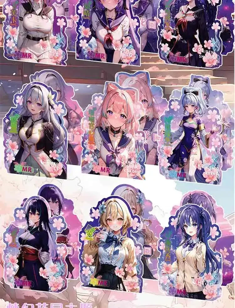 رائعة الحب آلهة سانت فلاش بطاقات أنيمي ملابس السباحة بيكيني فتاة بطاقة الحفلات Tcg لعبة جمع بطاقة لعبة أطفال هدية