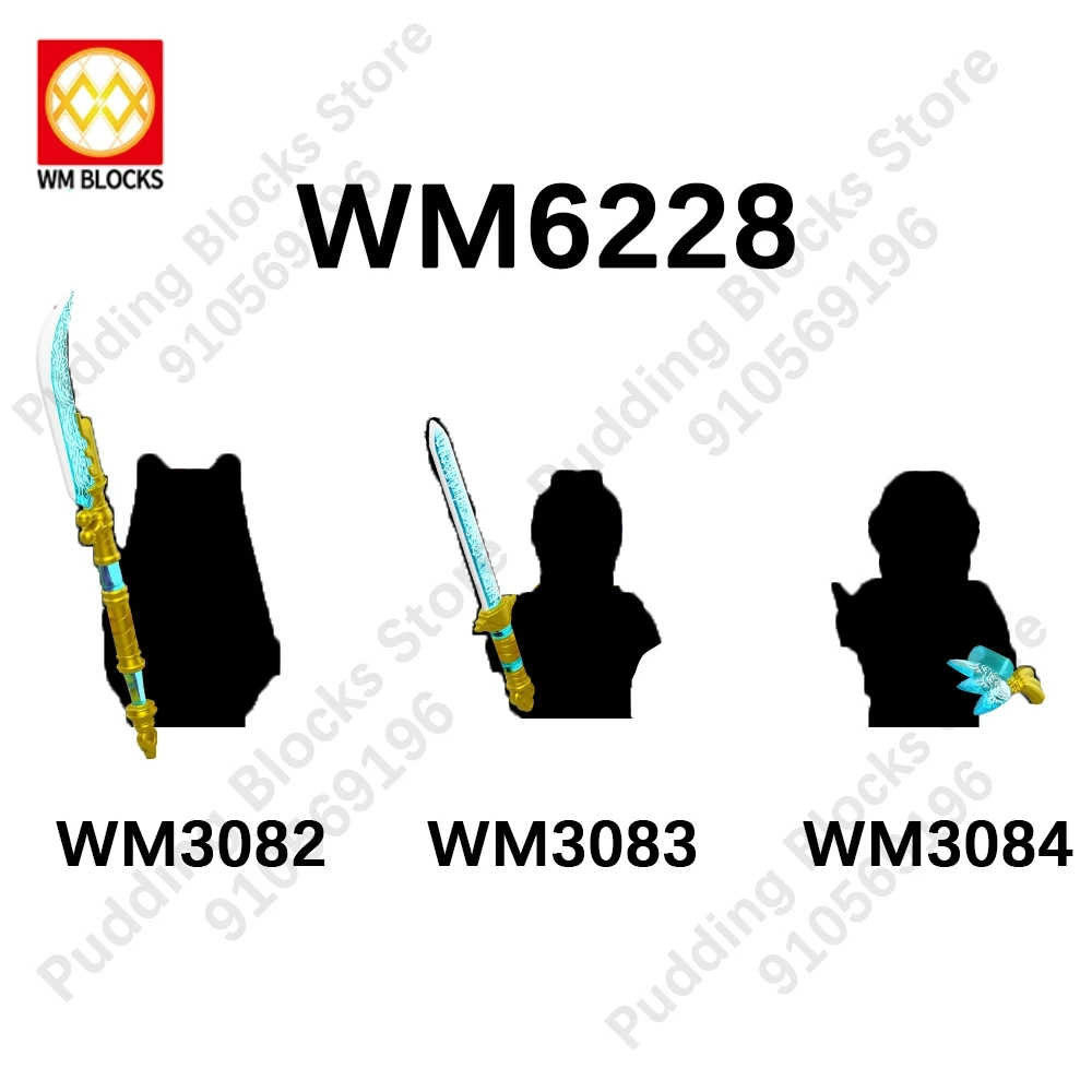WM6228 متوافق مع أجزاء شخصيات الحركة WM3082 WM3083 WM3084 WM KPop شيطان الصيادين بنة لتقوم بها بنفسك لعبة هدية لجمع