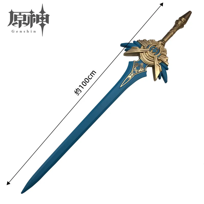 Sky Blade Sword Game Genshin Impact Sword Bennett Qing Sword Mistsplitter Cosplay Weapon Props Safety PU Role Gift 100cm