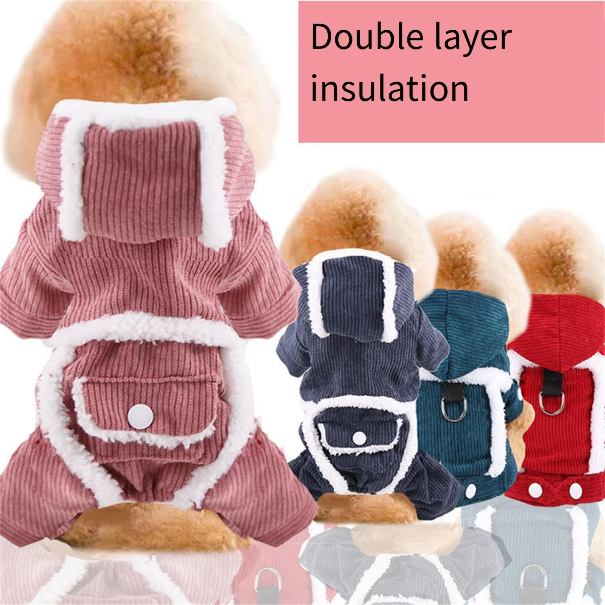 Dog Clothes Autumn Winter Puppy Pet Dog Coat Jacket For Small Medium Dogs Thicken Warm Chihuahua Yorkies Clothes Pets Clothing