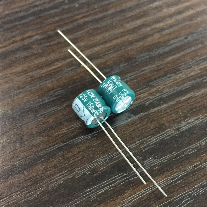 

10pcs 150uF 25V SAMXON GK Series 8x7mm Low Impedance High ripple current Aluminum Electrolytic capacitor