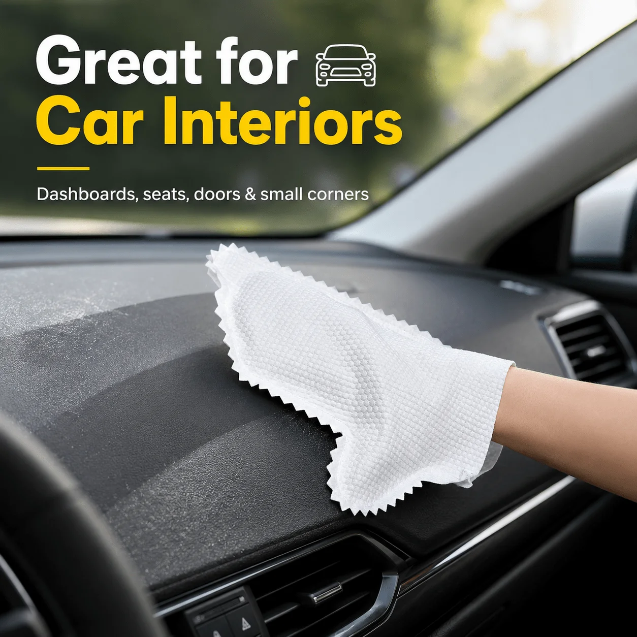 21Pcs Reusable Microfiber Dusting Gloves, Wet & Dry Dual‑Use Cleaning Gloves for Kitchen, Bathroom, Furniture, Glass, Window & C
