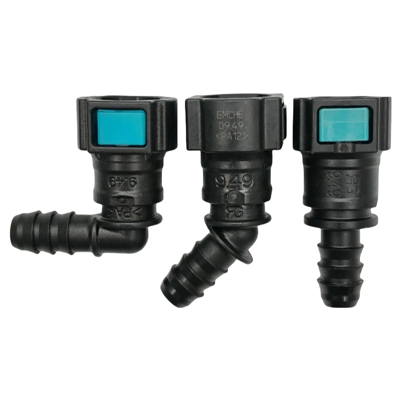 9.49mm 9.49 ID8 SAE 3/8 Yakıt borusu bağlantısı evrensel otomatik Yakıt hattı hızlı bağlantı ID8 dişi yakıt hattı konektörü 2 adet çok