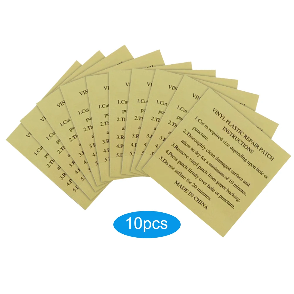 10pcs Pool Repair Patch Waterproof Self-Adhesive Pool Liner Repairing Stickers