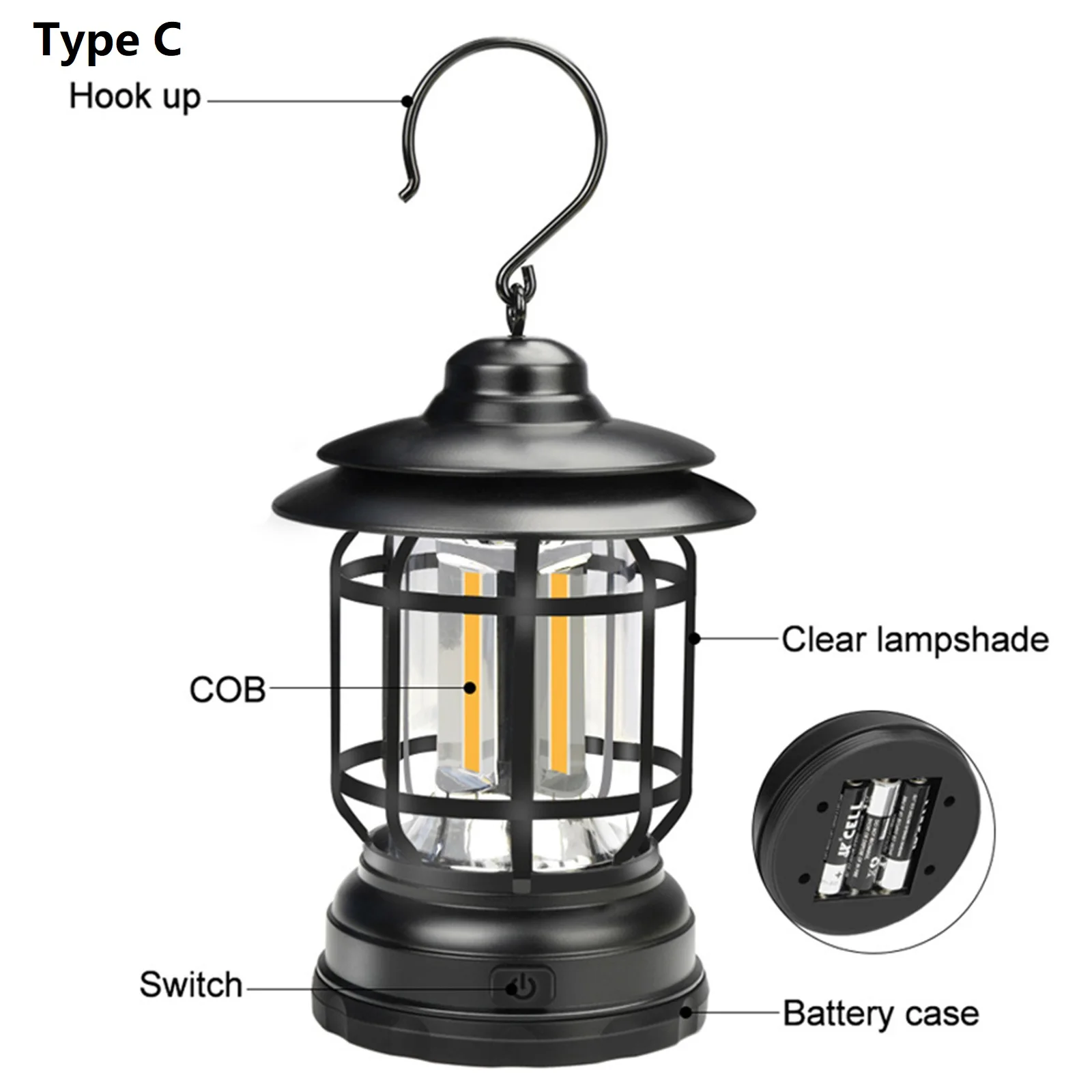 Lámpara de aceite de queroseno Vintage, linterna de 26/31cm, luz de queroseno Retro, tienda de campaña, iluminación de ambiente decorativa, luz de