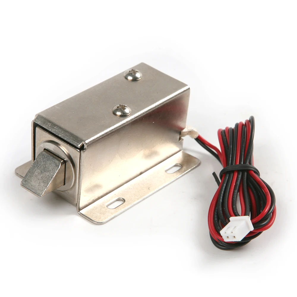 Cerradura electrónica de 12V, puerta de captura, conjunto de liberación eléctrica, solenoide, cerradura eléctrica grande