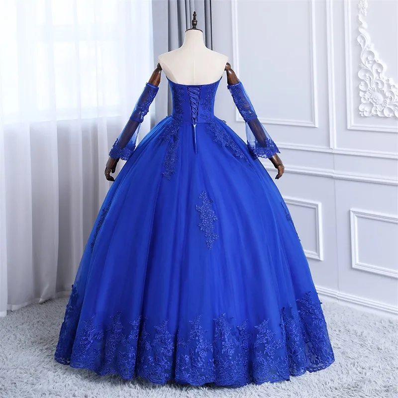 Detachable Long Sleeves Quinceanera Dresses 2024 New Party Dress Classic Strapless Ball Gown Luxury Prom Gown Ashley Gloria