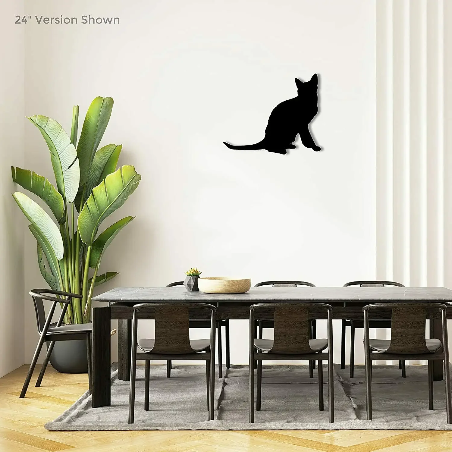 Korat Cat Breed Silhouette Beautiful Home Decor Decorative Metal Art Wall Sign Home Living Room Interior Decoration Metal Art