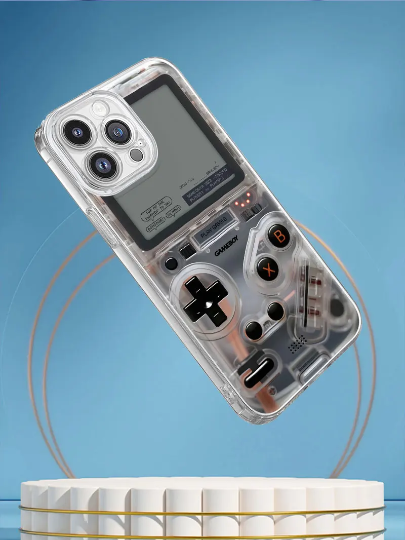 واضح PC لعبة آلة نمط جراب هاتف آيفون 17 16 15 زائد 14 13 12 11 برو ماكس X XS XR 6 7 8 غطاء خلفي شفاف #6