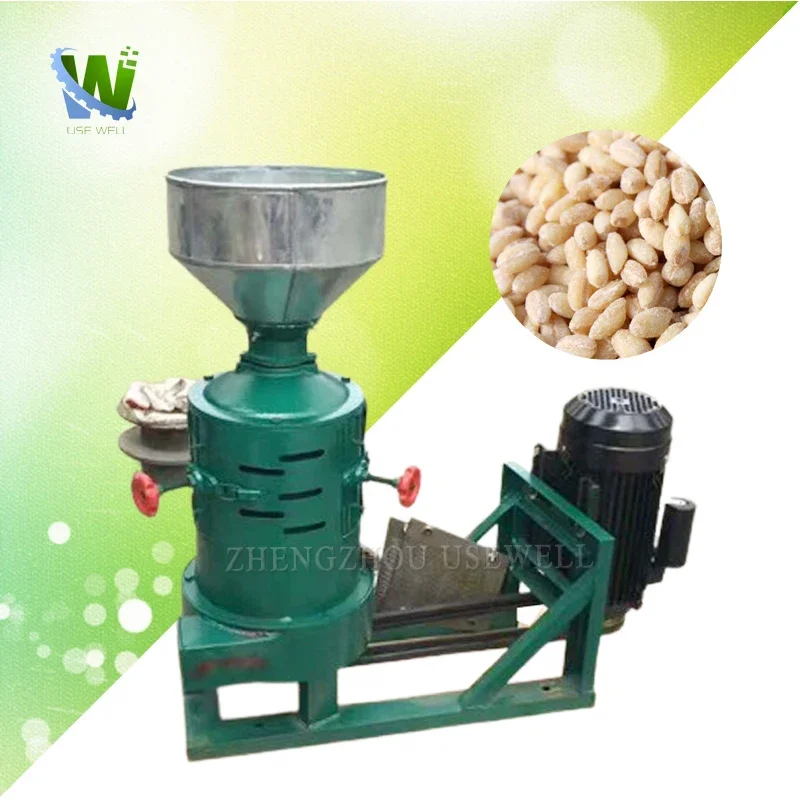 

Wheat Grain Barley Dry Wheat Buckwheat Peeling Corn Seed Peeler Pea Huller Hug Dehuller Machine For Sale