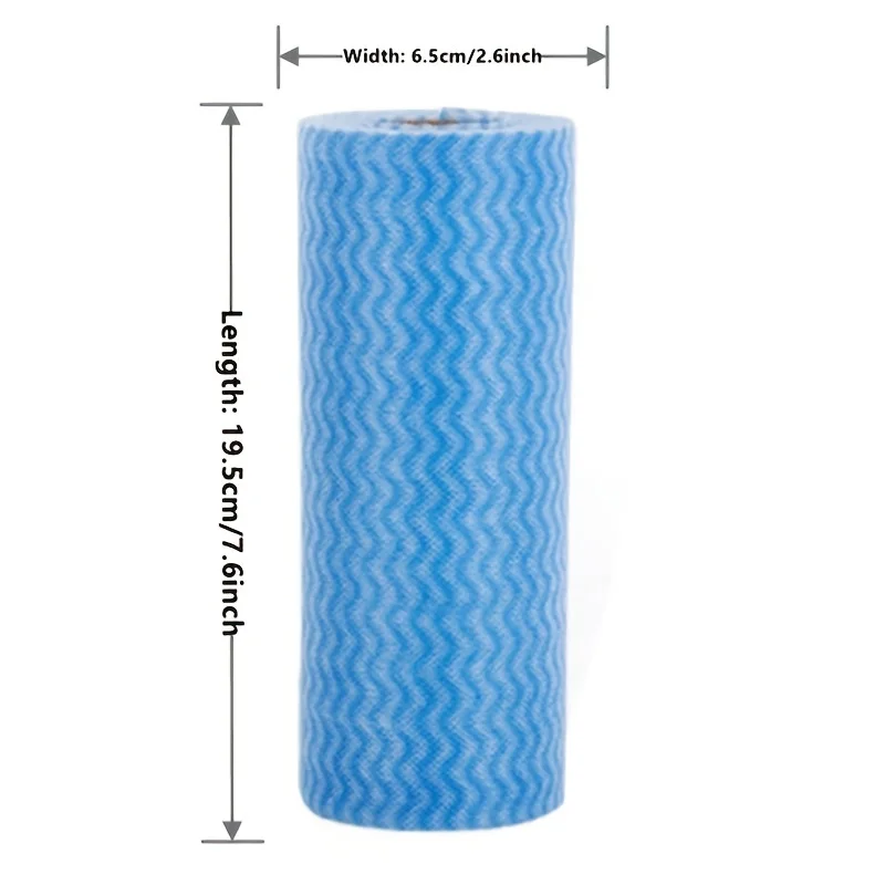 Pacote de panos de limpeza não tecidos versáteis de 1/3 rolo – Toalhas de mistura de poliéster super absorventes para cozinha, sala de estar, uso ao ar livre