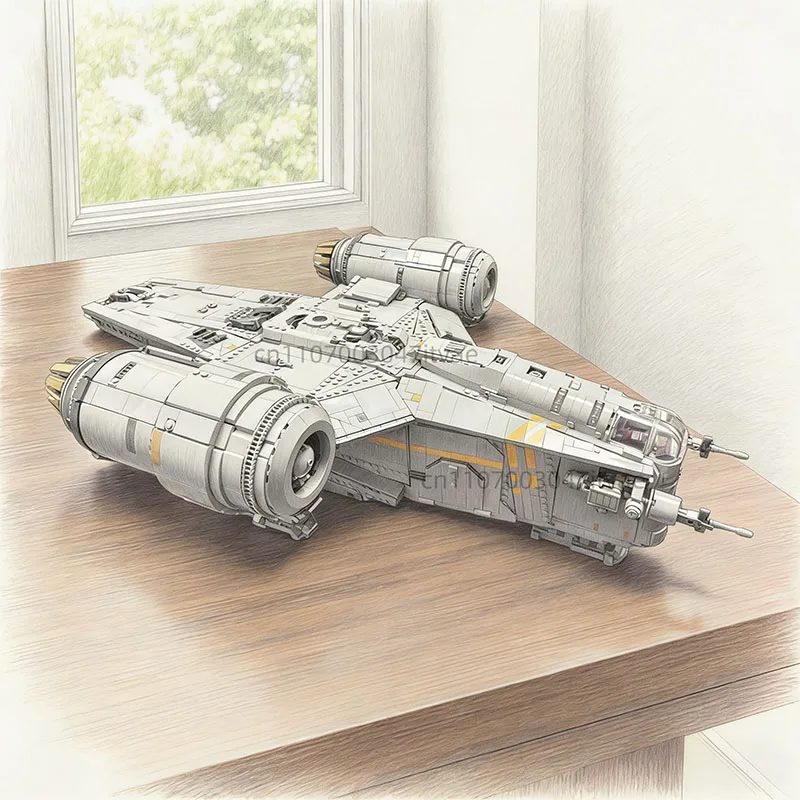 6187 pcs Spacecraft Building blocks Model Star Mandalorian Razor Crest Home Decoration Toys For Birthday Christmas Gifts