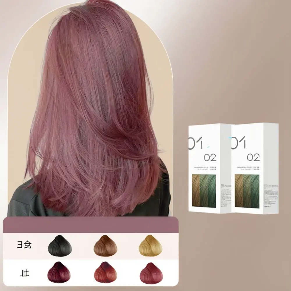 Fashionable Hair Dye Cream Hazelnut Gray Brown Natural Tone Gentle Formula DIY Coloring Beauty Product For Shinaze