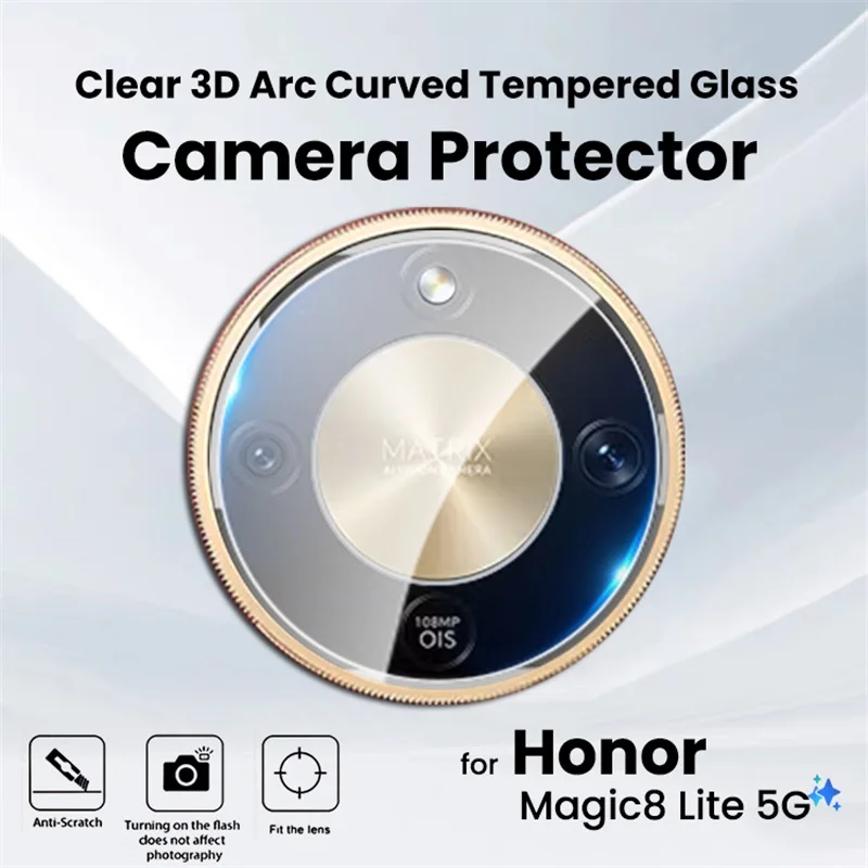 

3-1 шт. 3D прозрачные изогнутые защитные стекла для камеры Honor X9d, Honor X9d, X 9d, X9 d, Magic8 Lite, 8Lite, Light, Magic8Lite