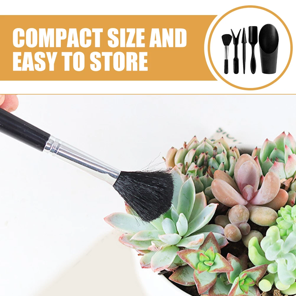 

1 set Gardening Tool Set Durable PP Compact Plant Pot Plastic Shovels Soil Loose Succulent Care Transplantation Digging