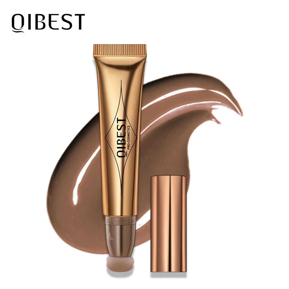 QIBEST Flüssiger Rouge und Lidschatten für Wangen und Augen mit Kissen-Applikator, Leichtes, Weiches Make-up, Glatt, Niedlich, Highlight und Kontur