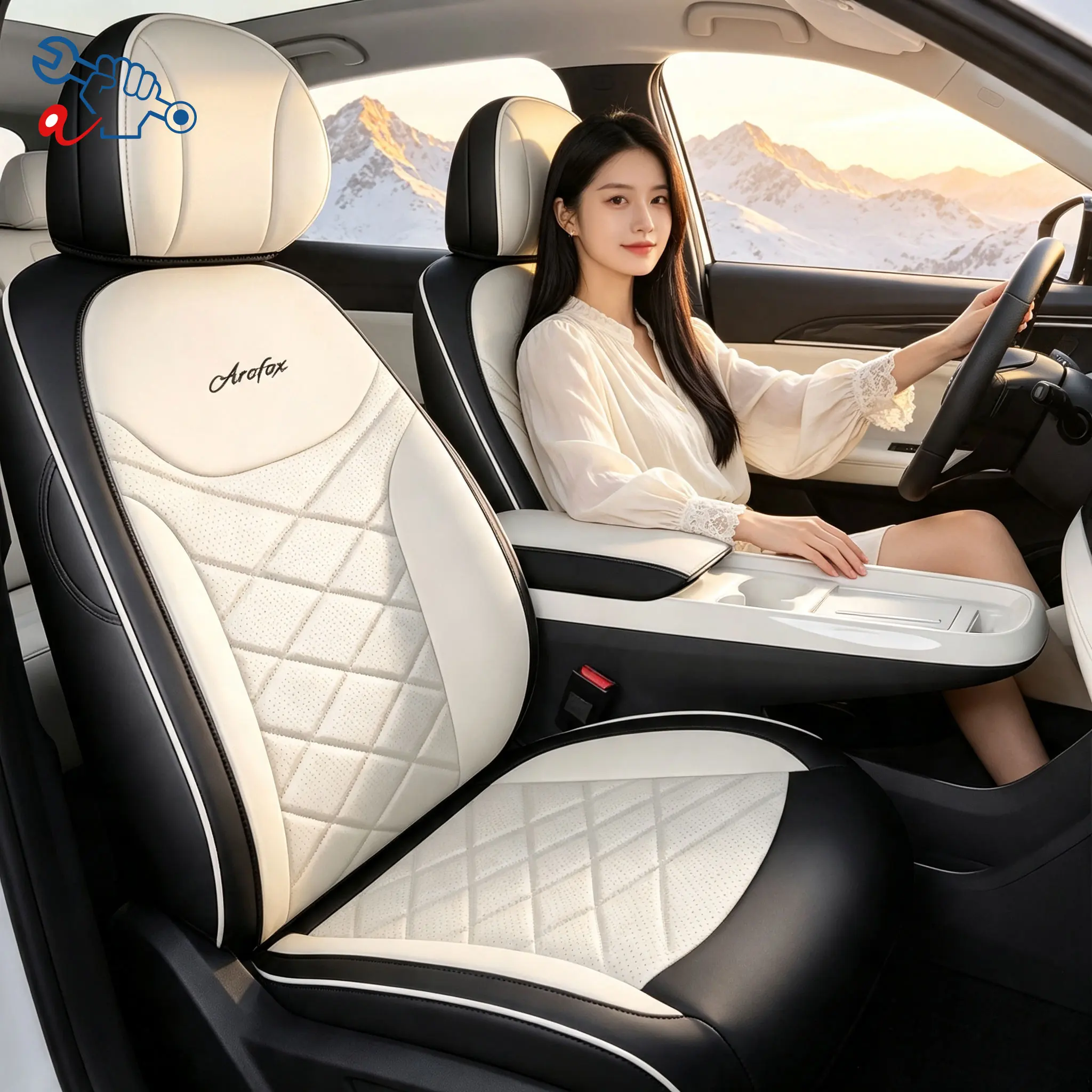 Left-Drive Car Seat Cover For ARCFOX T1 2025-2026 Custom Fit Seat Cover Full Surrounded Seat Protection Cushion Auto Interior