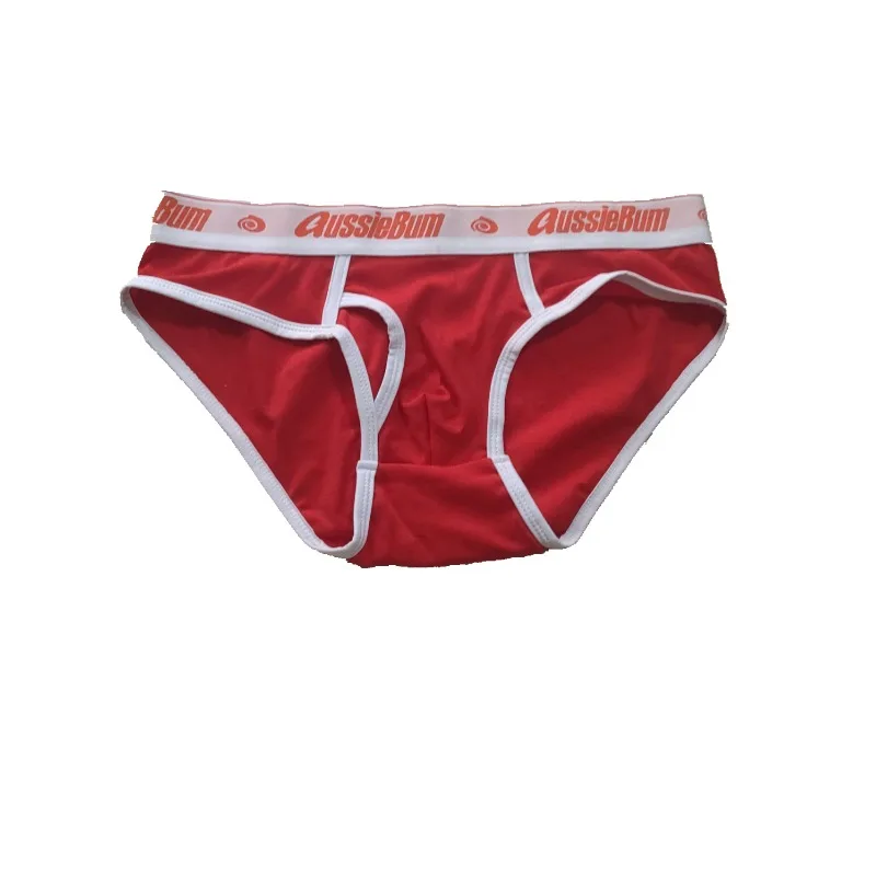 Aussiebun new men's comfortable breathable briefs, threaded side open briefs