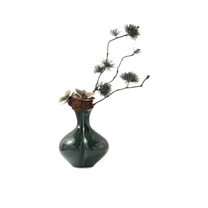 

New Chinese Simulation Flower Art Advanced Sense Medieval Wabi Sabi Tea Room Tabletop Ornament