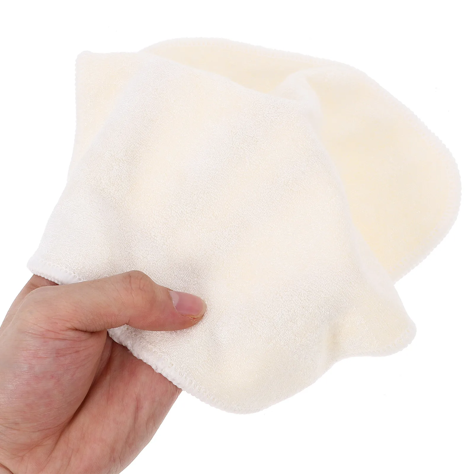 

Набор из 5 бежевых многоразовых салфеток для лица из бамбукового волокна: мягкие отшелушивающие полотенца для умывания, идеально подходят для путешествий и ухода за кожей