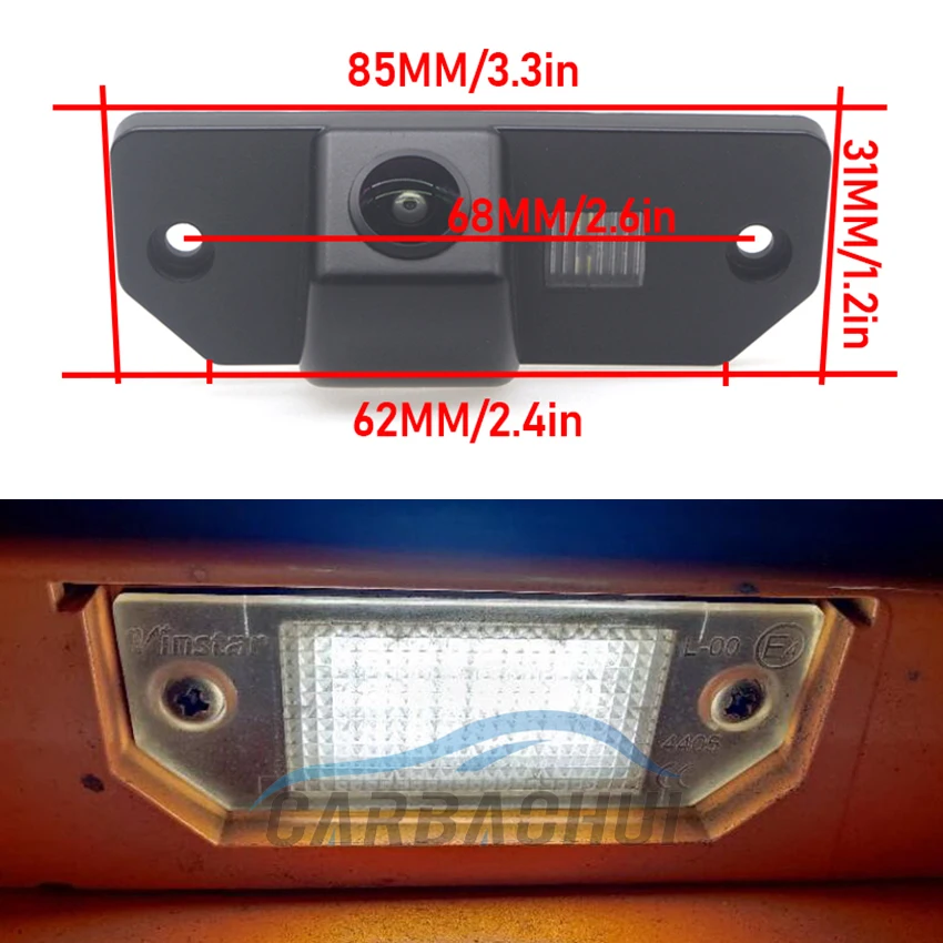 À prova dwaterproof água ford focus 2 sedan 2005 ~ 2011 2012 c-max câmera de visão traseira do carro câmera de backup estacionamento reverso 140 graus grande angular