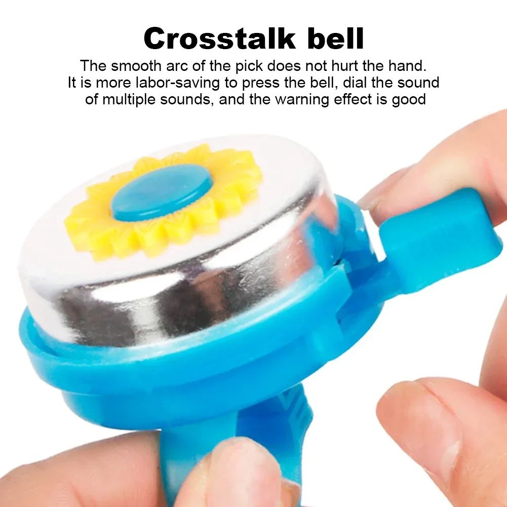 عباد الشمس دراجة أطفال جرس بصوت عال هش واضح الصوت الدراجة جرس رنين سبائك الألومنيوم المقود جرس الدائري لملحقات دراجة الأطفال