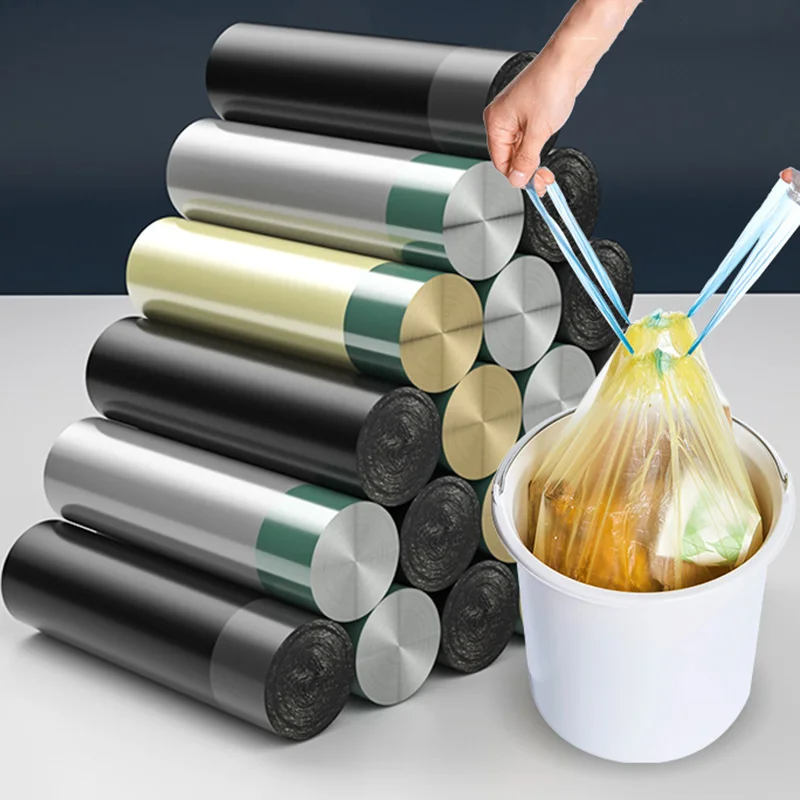 GIANXI Disposable Thicken Dustbin Bag Household Large Capacity Trash Bag Kitchen Bathroom Portable Cleaning Big Plastic Bag