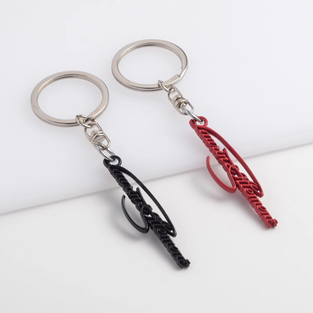 Car Keychain Laurin & Klement Logo Metal Keyring Key Ring Holder For Skoda Superb 3 Fabia Octavia Rapid Yeti Kodiaq Accessories