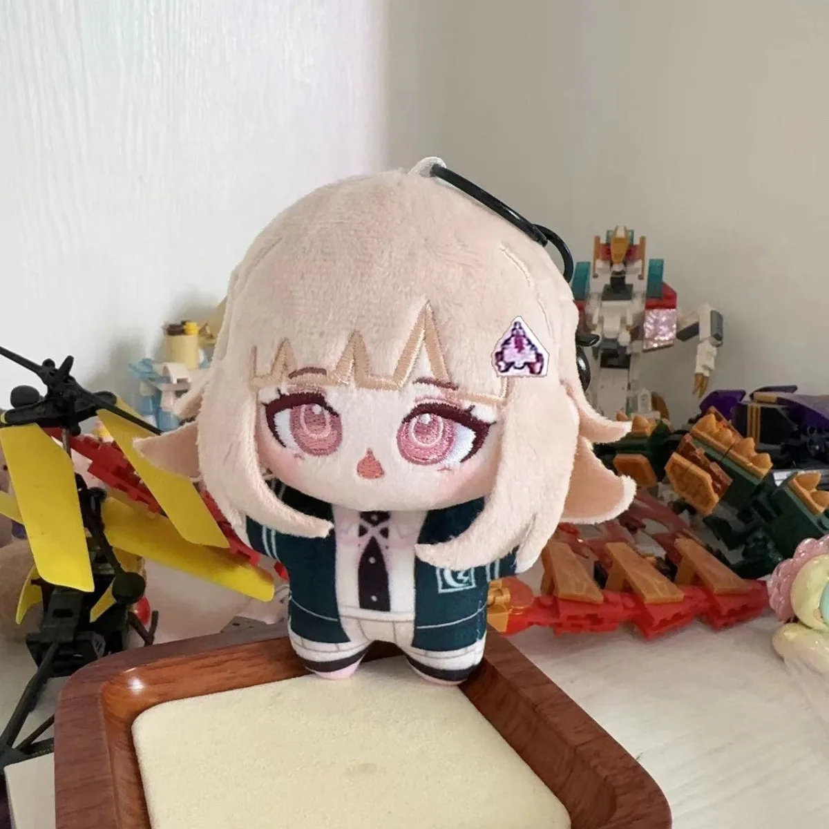 Anime estrela do mar boneca de pelúcia brinquedo 10cm danganronpa personagens oma kokichi komaeda nagito nanami chiaki dos desenhos animados mochila chaveiro