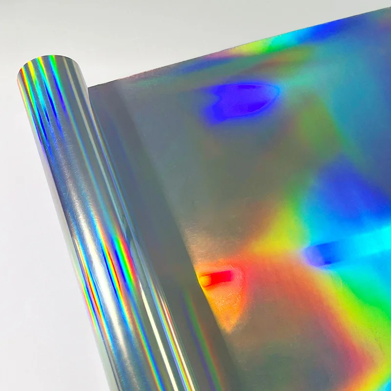 ฟิล์มโฮโลแกรมเลเซอร์แบบม้วน 1 ม้วน สำหรับติดตัวอักษร ติดเองได้ ใช้กับแก้วน้ำ รถยนต์ มอเตอร์ไซค์ แล็ปท็อป กระจกหน้าต่าง สำหรับเครื่องตัดสติ๊กเกอร์