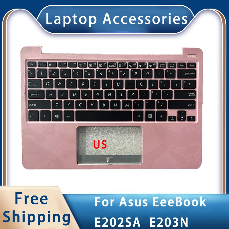 New For Asus EeeBook E202SA E203N;Replacemen Laptop Accessories Palmrest/US Keyboard 