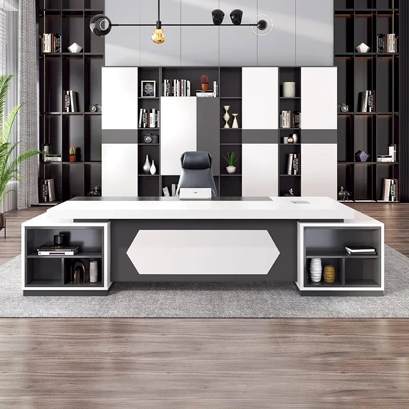 Минималистичный офисный стол, рабочий многофункциональный стол для комнаты, офисный стол, современный письменный уголок, крутая стойка для приема, модная мебель Ufficio
