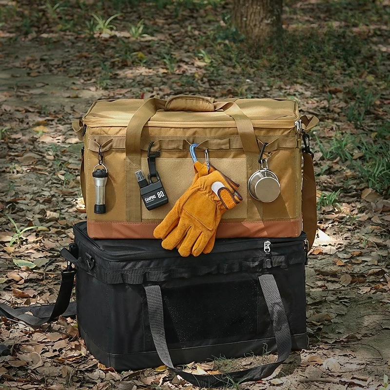 

Сумка для хранения на открытом воздухе, складной органайзер большой емкости для посуды, плиты, инструментов, жесткого оборудования