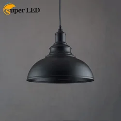 Vintage Loft Retro Hanging Lamp Bar Kitchen Office Dining Room Cafe Restaurant Black/Silver/Copper Chandelier E27 Pendant Lights