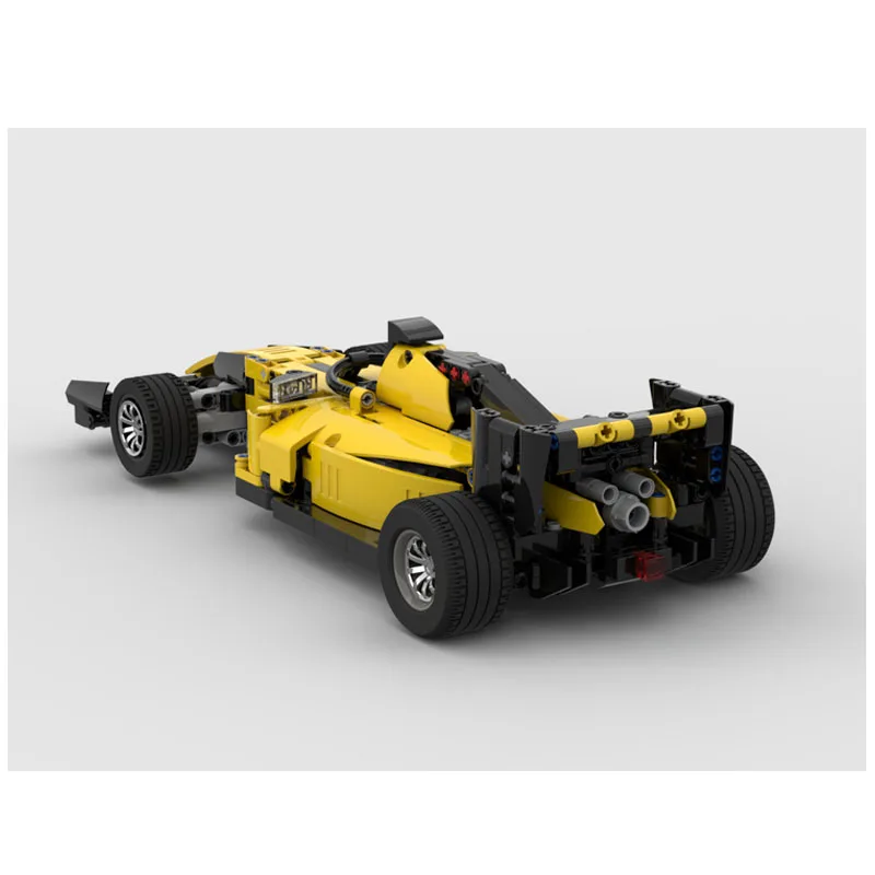 F1 Racing Sports Car Building Blocks Toy para Boy, MOC-85069, Modelo 725 Peças, Amarelo, Controle Remoto, Presente de Aniversário, Novo