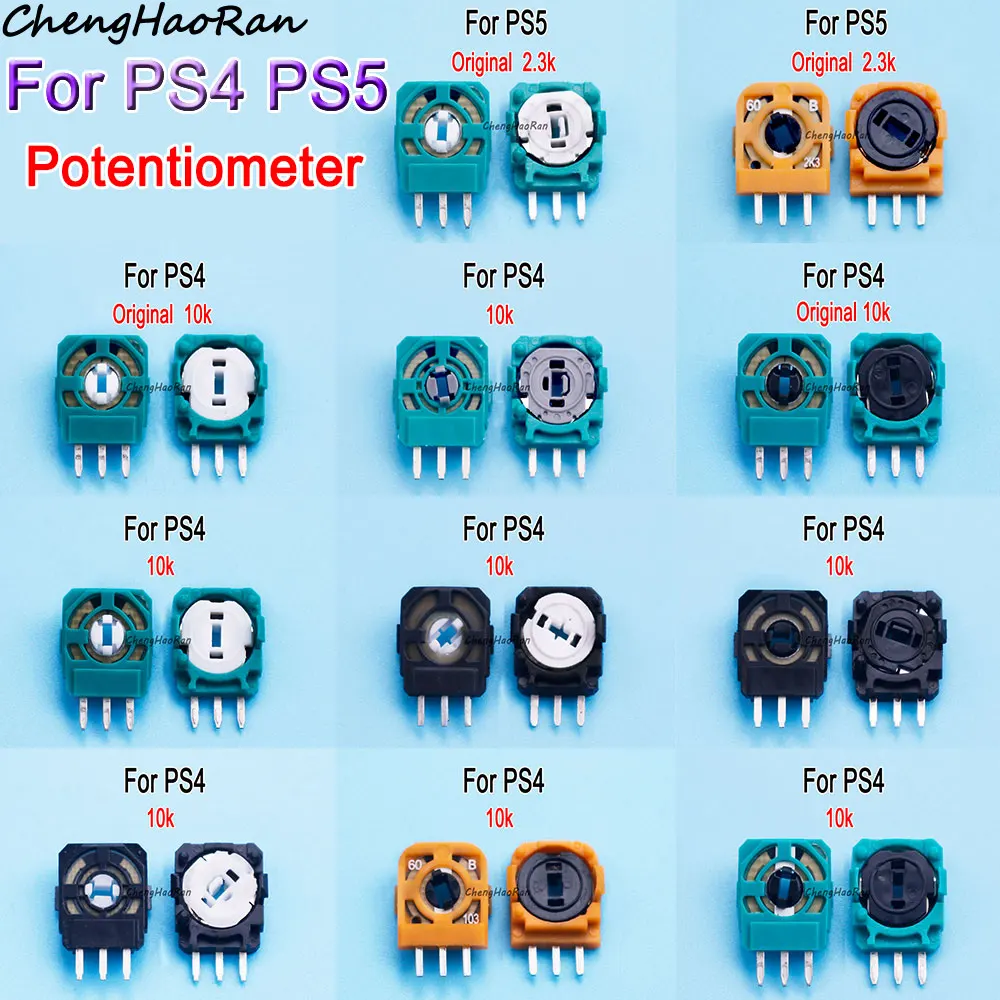 

10 Pcs 3D Analog Axis Resistor Potentiometer For PS4 PS5 Controller Sensor For Xbox One Thumbstick Potentiometer Repair Parts